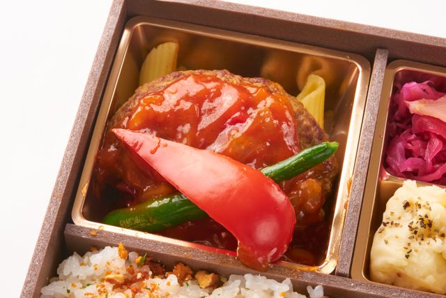洋食亭 Silver spoon（福岡店）-ハンバーグステーキ・完熟トマトと農園野菜のソース