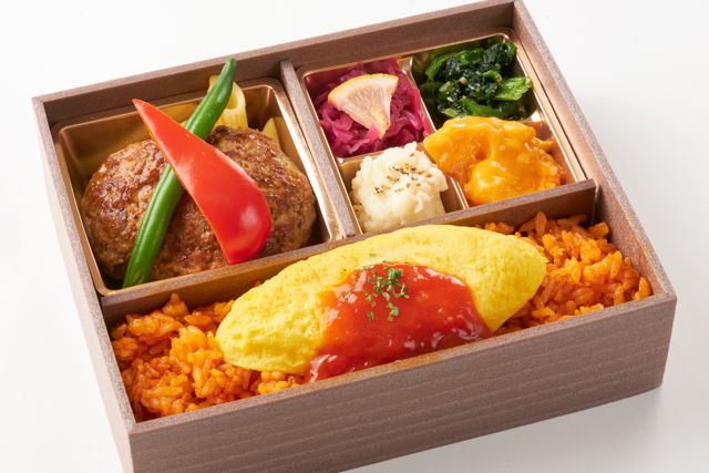 洋食亭 Silver spoon（福岡店）-完熟トマトのオムライス ＆ シャリアピンハンバーグ