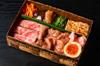 浅草天柳-特上A5すき焼き＆A5サーロインステーキ弁当