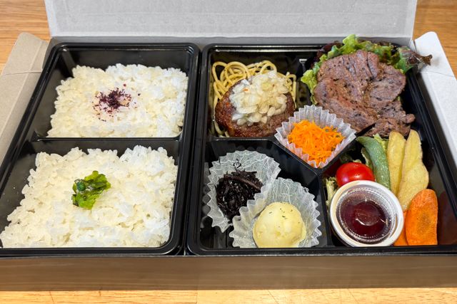 芦屋 麒麟堂-特製ステーキと淡路牛ハンバーグ御膳
