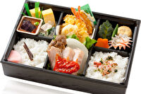 あたる亭-トマトチキンと海老の天ぷら弁当