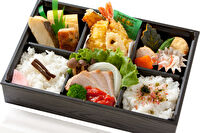 あたる亭-ポークトマトと海老の天ぷら弁当