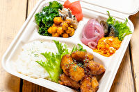 aux DELI＆Catering-ヴィーガンミートの照り焼きBOX【Vegan TERIYAKI SoyMeat Box】