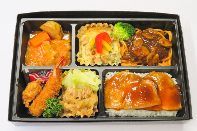 【お茶なし】覚瑛古典洋食弁当・ローストポーク丼風添え デミグラスソース