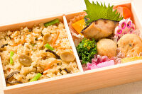 桂-【春限定】山菜ごはんと鰆の柚庵焼き弁当【春1】