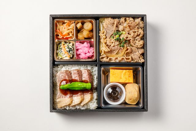 桂-牛ロースステーキとやわらか牛飯の特選御膳