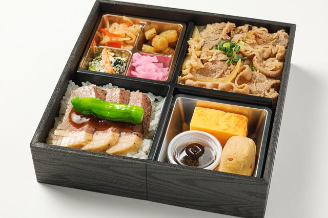 桂-牛ロースステーキとやわらか牛飯の特選御膳