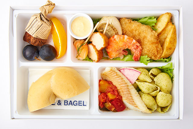 BAGEL＆BAGEL～ランチボックスデリバリー～-【会議用BOX】プレーンクリームチーズ（シーフードスタイル）