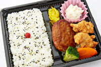 BENTO甲子園-大きなハンバーグと鶏のから揚げ弁当