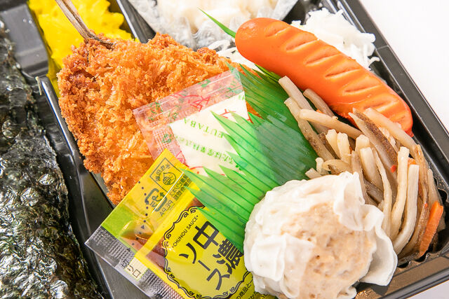 BENTO甲子園-アジフライ海苔弁当