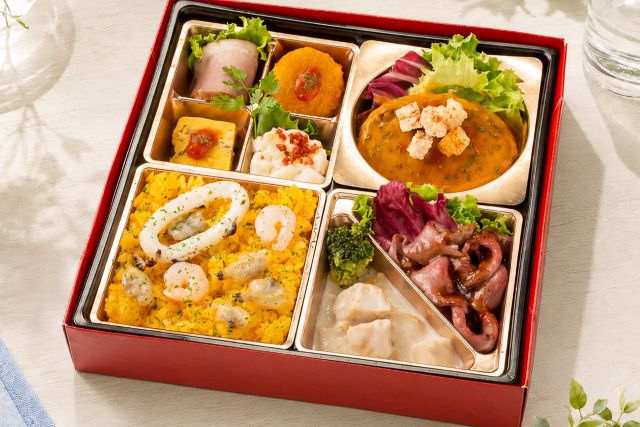 【熨斗対応可】ティトニア〜パエリアと濃厚オマール海老ソースのハンバーグ〜