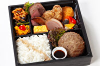 ビストロエンドウデリバリー-牛100%ハンバーグの豪華幕の内弁当