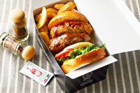 Burgers Cafe GRILL FUKUYOSHI-とろけるハンバーガー＆メンチカツダブルバーガー