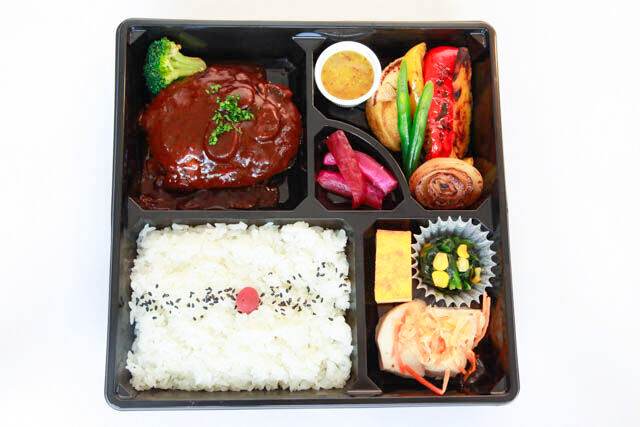 カリーナフードサービス-自家製ハンバーグ弁当～トリュフ香る特製デミグラスソース～