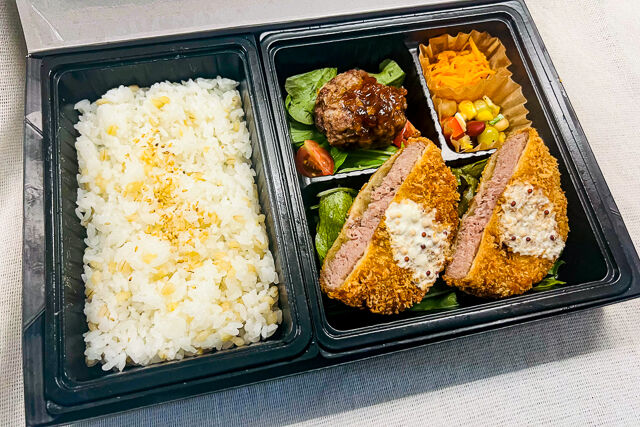 佐賀和牛のミルフィーユビフカツ＆ハンバーグ弁当