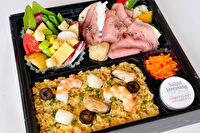 南フランス料理「シェ・フジノ」-ローストビーフとプロヴァンス風海の幸ご飯