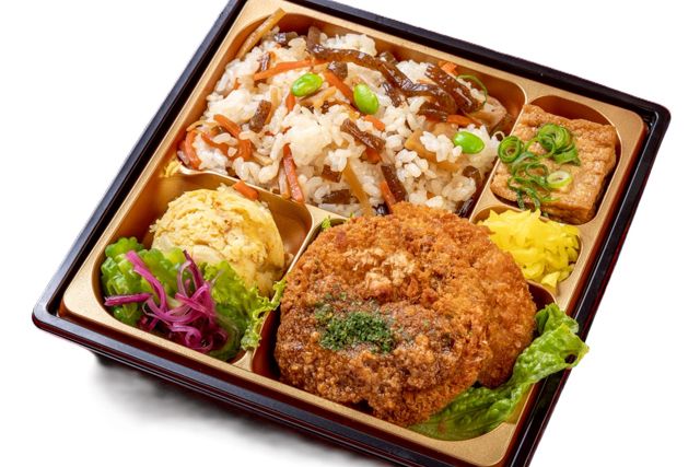 洋食屋仕立てのデミメンチカツ弁当