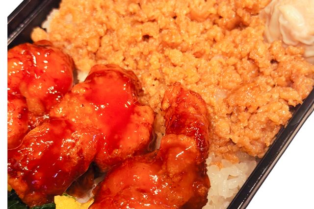 中国料理 安里-【熨斗対応可】安里特製 唐揚げとそぼろご飯弁当（甘酢がけ）