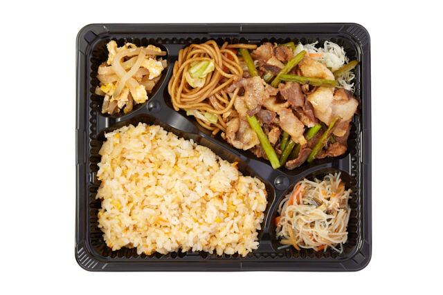 中華弁当200点-ガツンと中華弁当（5）豚肉とニンニクの芽炒め
