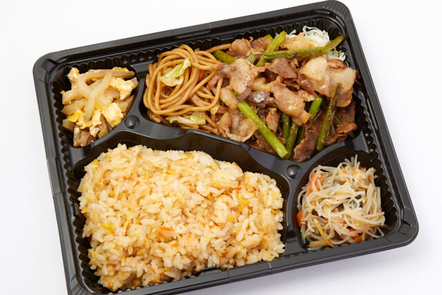ガツンと中華弁当（5）豚肉とニンニクの芽炒め