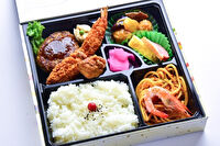 デリシャスサウザント-特製ハンバーグエビフライ弁当