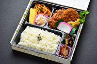 デリシャスサウザント-デラックス旭屋のメンチカツざんぎ弁当