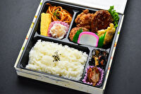デリシャスサウザント-デラックス旭屋のハンバーグざんぎ弁当