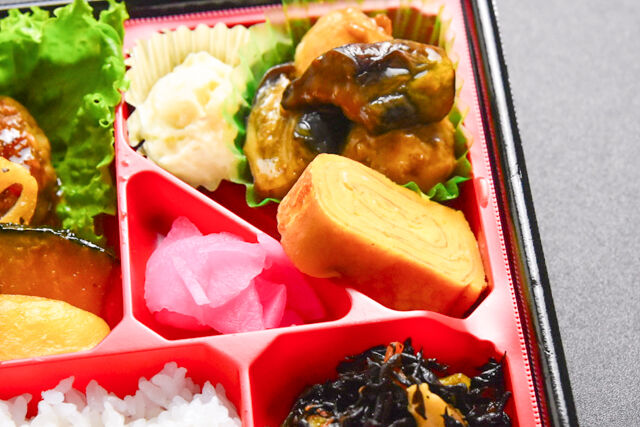 デリシャスサウザント-特製揚げ野菜とハンバーグ・ガーリックソース