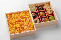 えびす あふそや-【熨斗対応可】【冬限定】蟹ちらし寿司と彩り9升の二段弁当