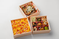 えびす あふそや-【熨斗対応可】【冬限定】蟹ちらし寿司と彩り9升の三段弁当