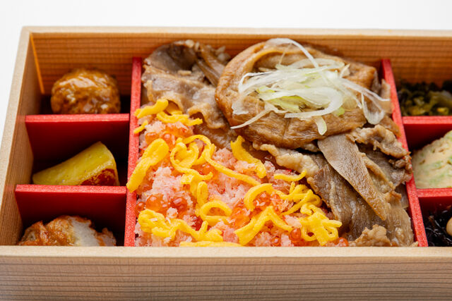 えびす あふそや-【熨斗対応可】【冬限定】蟹ちらし・あふそやの特製牛丼弁当