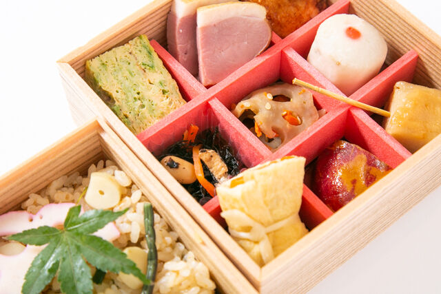 えびす あふそや-【熨斗対応可】【秋限定】秋の味覚ご飯（栗）と彩り9升の二段弁当