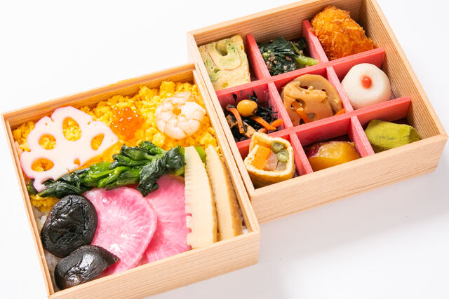 【熨斗対応可】野菜ちらし寿司と彩り9升の二段弁当