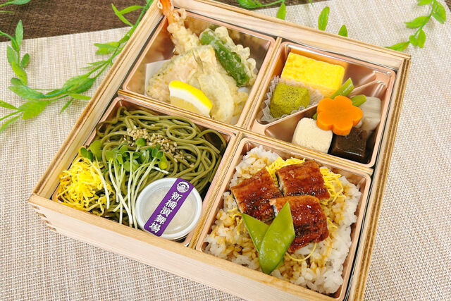 【熨斗対応可】夏季限定（7月・8月）演舞場の茶そばうなぎ御膳