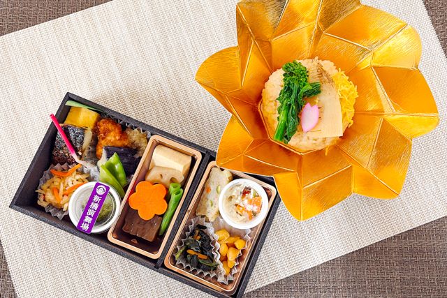 新橋演舞場　演舞場の台所-【熨斗対応可】期間限定（3月4月）劇場幕の内～菜の花と筍の出汁茶飯花車～