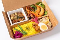 Food Laboratory カドノ-選べるカレーと多国籍おかず弁当〜エビフライ＆チキンケバブグリル