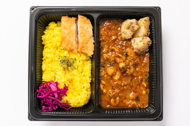 Food Laboratory カドノ-南インド風チキンカレー＋フライドフィッシュ