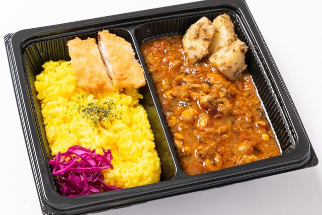 Food Laboratory カドノ-南インド風チキンカレー＋フライドフィッシュ
