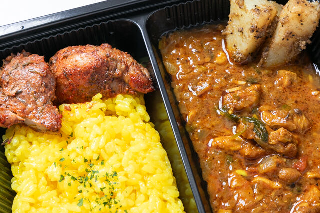 Food Laboratory カドノ-南インド風チキンカレー＋チキンケバブグリル