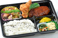 フーズキッチンササキ-自家製ハンバーグと鶏の唐揚げ弁当