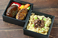 ぎゅう太-（肉の玉手箱弁当）ご褒美ハンバーグ＆黒毛和牛松茸炊き込み