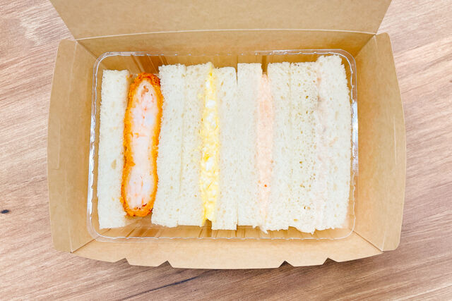 とんかつ新宿さぼてん-エビかつミックスサンドBOX