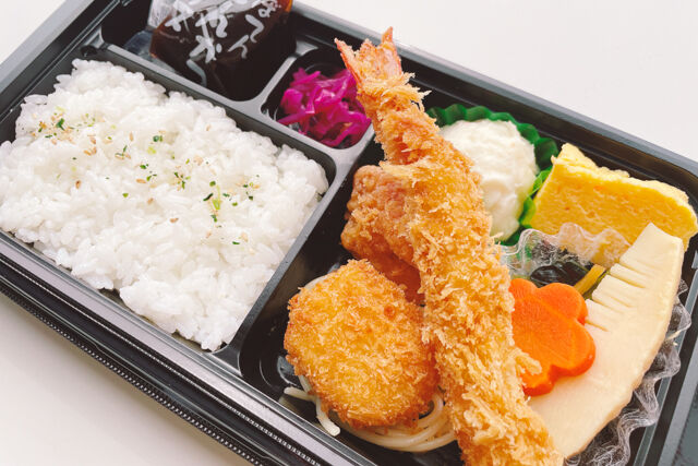 とんかつ新宿さぼてん-海老フライミックス弁当