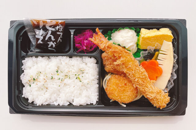 とんかつ新宿さぼてん-海老フライミックス弁当