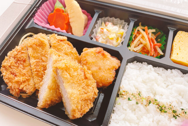 とんかつ新宿さぼてん-ヒレ・ロースかつ・唐揚げ弁当