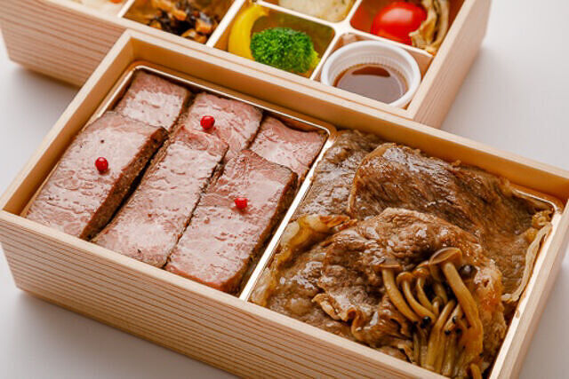 銀座離宮-黒毛和牛すき焼とステーキ御膳