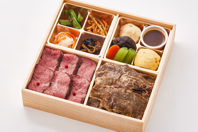 黒毛和牛のすき焼とこだわりステーキの肉尽くし御膳