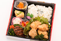 グー弁当-【熨斗対応可】旨塩地鶏唐揚げ＆黒毛和牛手ごねハンバーグステーキ弁当