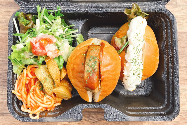 【ロールサンド＆サラダボックス】デミソースハンバーグ×ポテサラのサラダボックス