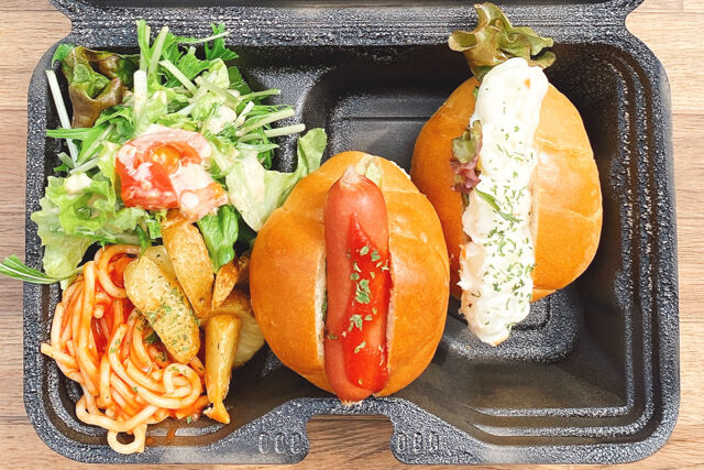 【ロールサンドとサラダボックス】ホットドッグ×ポテサラのサラダボックス